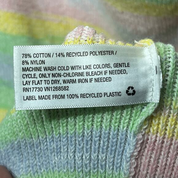 Wild Fable NWT Dress Pastel Rainbow Striped Knit Halter Summer Vacation Beach XL - Picture 7 of 9